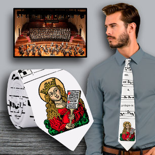 Corbata Santa Cecilia con tablero de himnos (Nuremberg)
