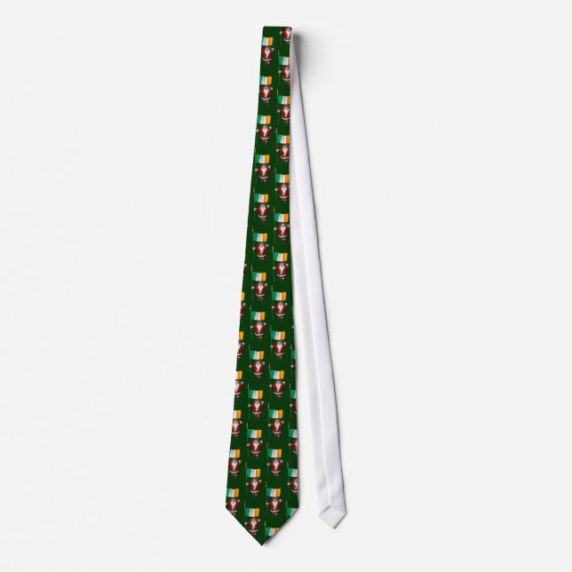 Corbata Santa Claus Con El Fin De Irlanda (Anverso)