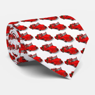 Corbata Santa Claus Controla Un Motor De Fuego