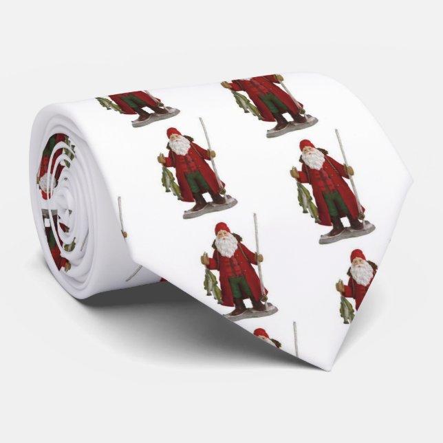 CORBATA ***SANTA CLAUS EL PESCADOR*** (Enrollado)