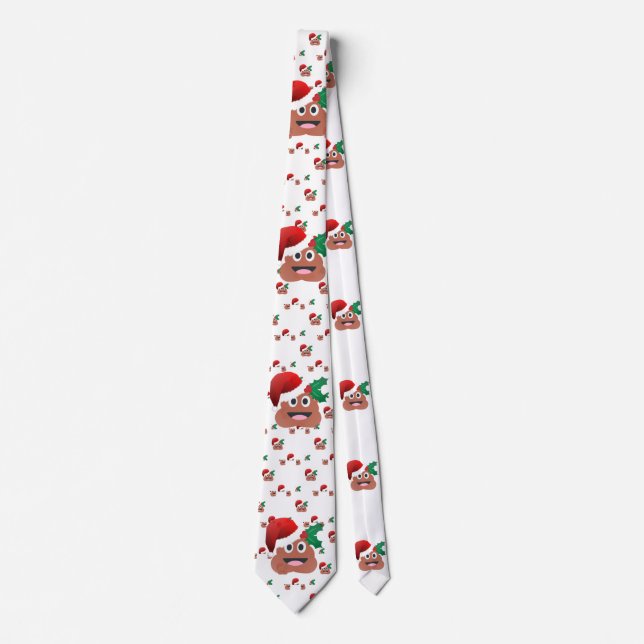 Corbata santa claus poop emoji (Anverso)