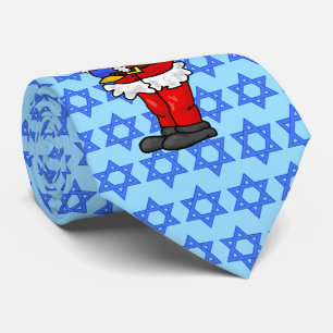 Corbata Santa con Menorah Chrismukkah Tie