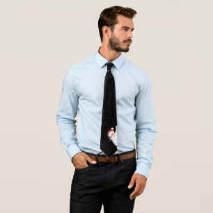 Corbata Santa In Snowflakes
