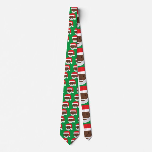 Corbata santa negro claus emoji (Anverso)