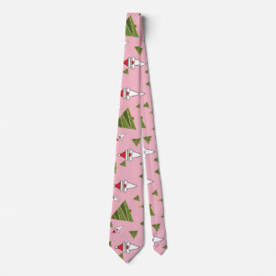 Corbata Santa personalizar y árbol de Navidad