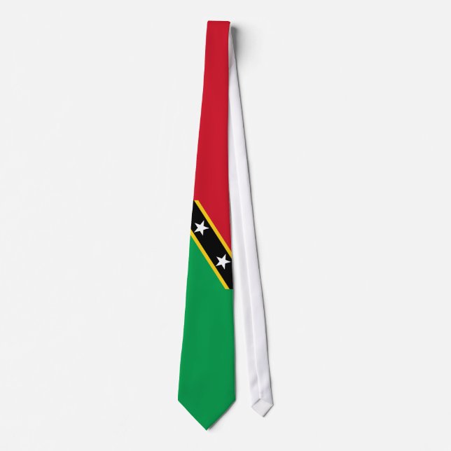 Corbata Santo San Cristobal y bandera de Nevis (Anverso)