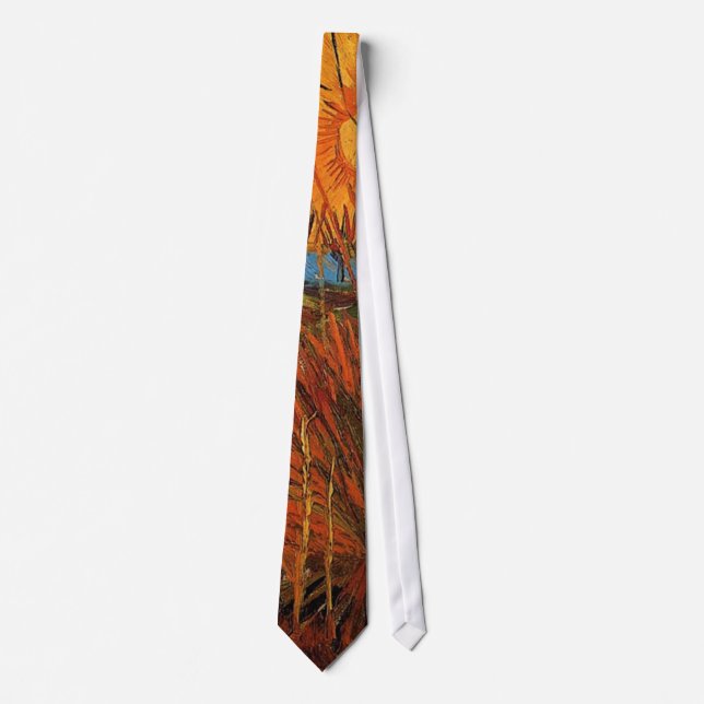 Corbata Sauces al atardecer de Van Gogh (Anverso)