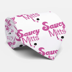 Corbata Saucy Mitts Hockey Tie Hockey Palo de hockey rosa