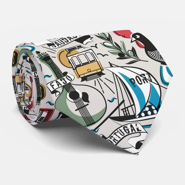 Corbata Saudade // motivos populares de Portugal (Enrollado)