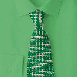 Corbata Saudi Arabia Flag Brick Pattern