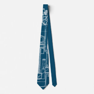 Corbata Schematic Blueprint Drawing Mechanical Drawing
