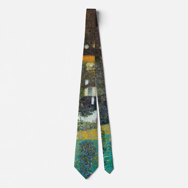 Corbata Schloss Kammer en el Attersee II de Gustav Klimt (Anverso)