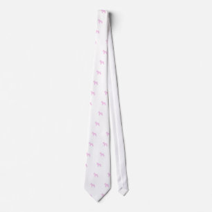 Corbata Schnauzer rosado