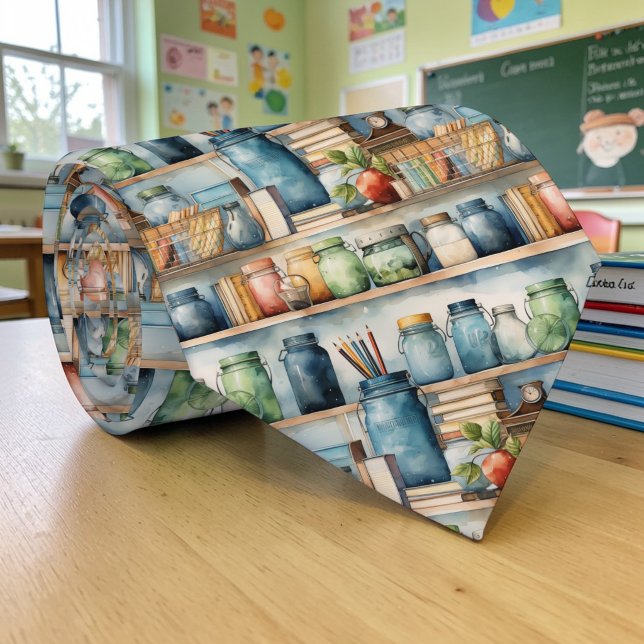 Corbata School Art Teacher Pattern Necktie Tie (Subido por el creador)