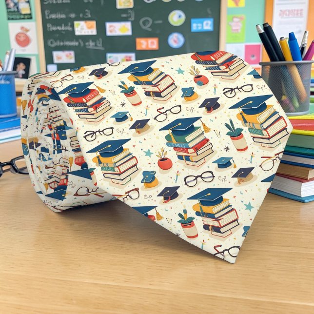 Corbata School Teacher Pattern Necktie Tie (Subido por el creador)