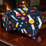 Corbata Science Custom Necktie<br><div class="desc">This custom necktie is perfect for the science enthusiast in your life! Featuring a unique, eye-catching design, this tie is a stylish way to show off your passion for science, space, and the wonders of the universe. It's a great gift for teachers, students, or anyone who loves exploring the unknown....</div>