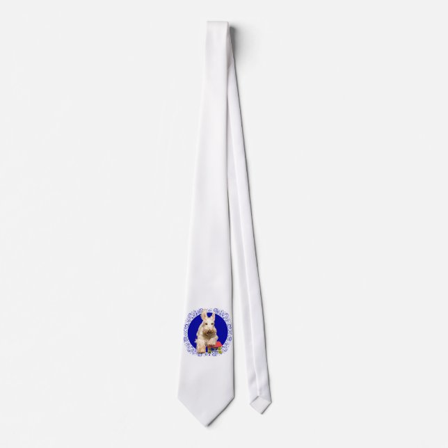Corbata Scottie trigueño en monopatín (Anverso)