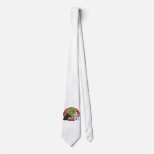Corbata Scottie y Westie Navidad