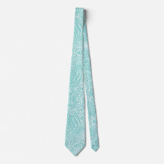 Corbata Scribbleprints Verde azulado Nillo de cuello