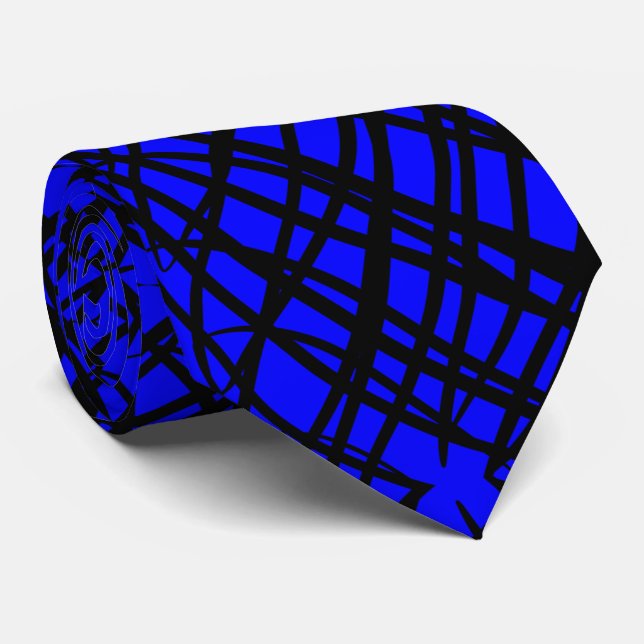 Corbata Scribe simple | Tejido Espejo | Azul | (Enrollado)