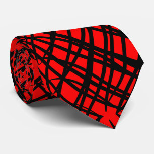 Corbata Scribe simple Tejido Espejo Rojo