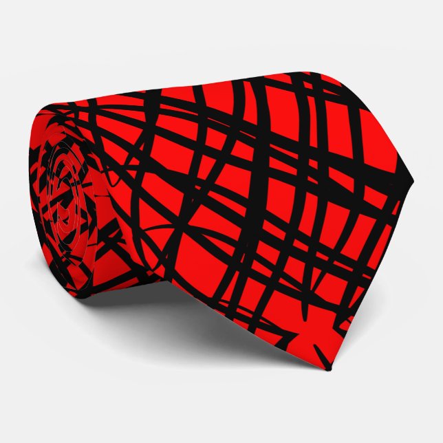 Corbata Scribe simple | Tejido Espejo | Rojo | (Enrollado)