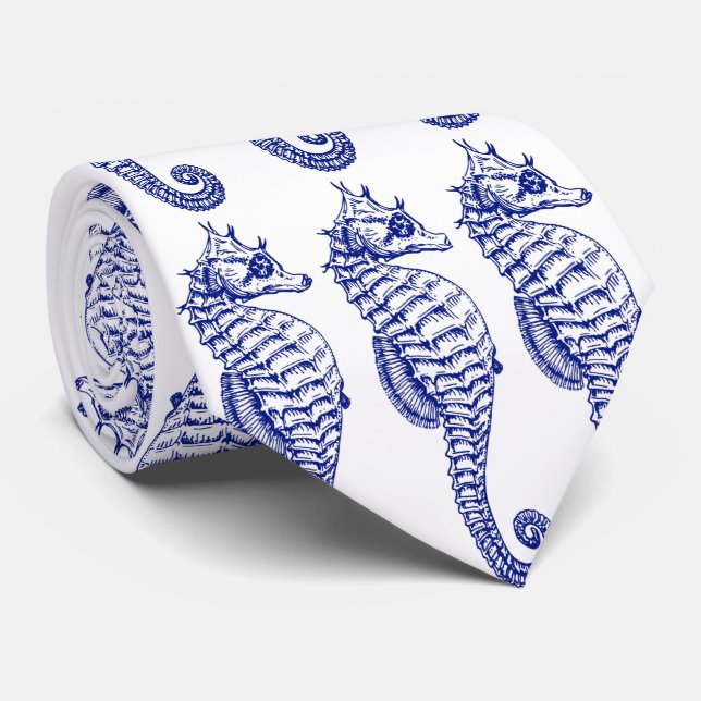 Corbata Seahorse tres (Enrollado)