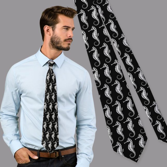 Corbata Seahorse White (Subido por el creador)
