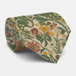 Corbata Seamless vintage botanical pattern 
