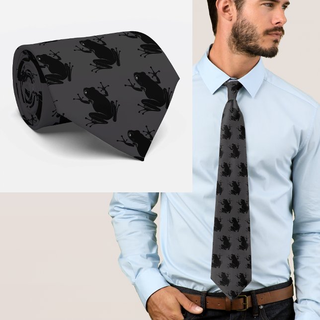 Corbata Secret Heart Frog Minimalist Graphic (Subido por el creador)