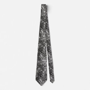 Corbata Secuencia metálica plateada