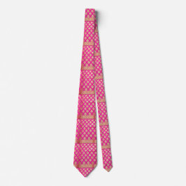 Corbata Seda de la sari de Think Pink en el lazo perfecto