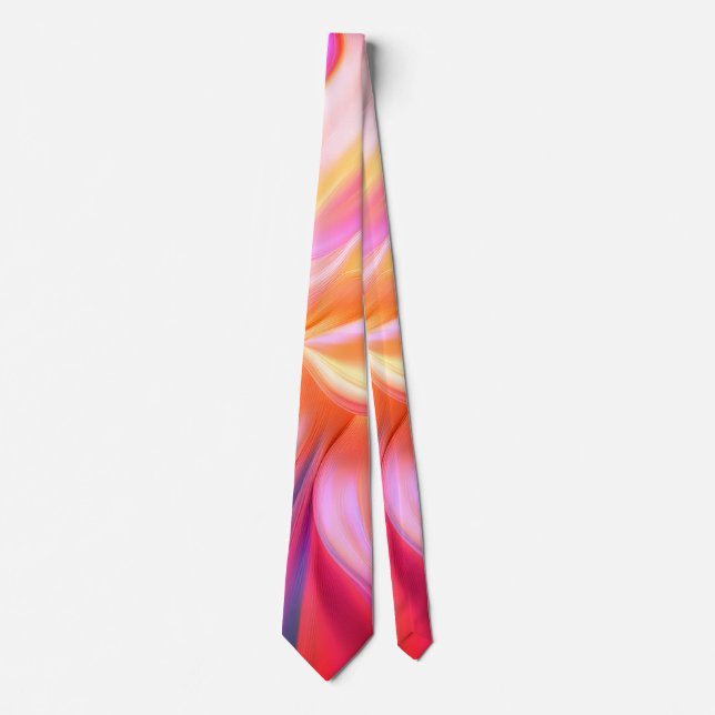 Corbata Seda de Pastel Colorido (Anverso)