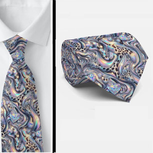 Corbata Seda Exótica de Lujo Caballero Opalo Moderno