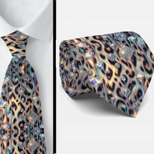Corbata Seda Exótica de Lujo Caballero Opalo Moderno