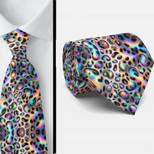 Corbata Seda Exótica de Lujo Caballero Opalo Moderno