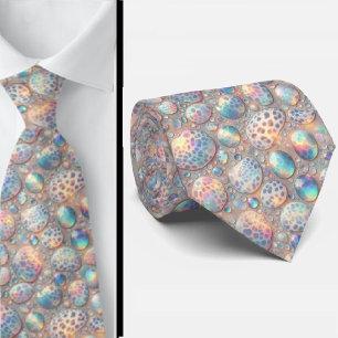 Corbata Seda Exótica de Lujo Caballero Opalo Moderno