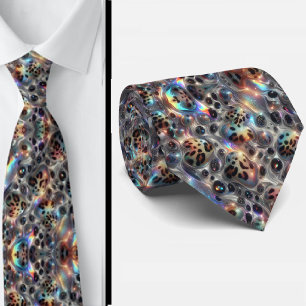 Corbata Seda Exótica de Lujo Caballero Opalo Moderno