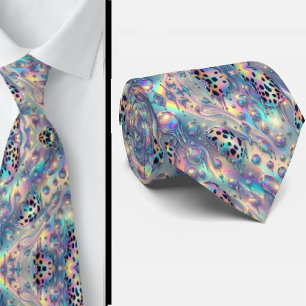 Corbata Seda Exótica de Lujo Caballero Opalo Moderno