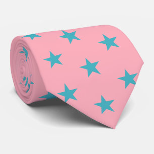 Corbata Sedas de Jockey Elegantes Rosa Azul Verde Estrella
