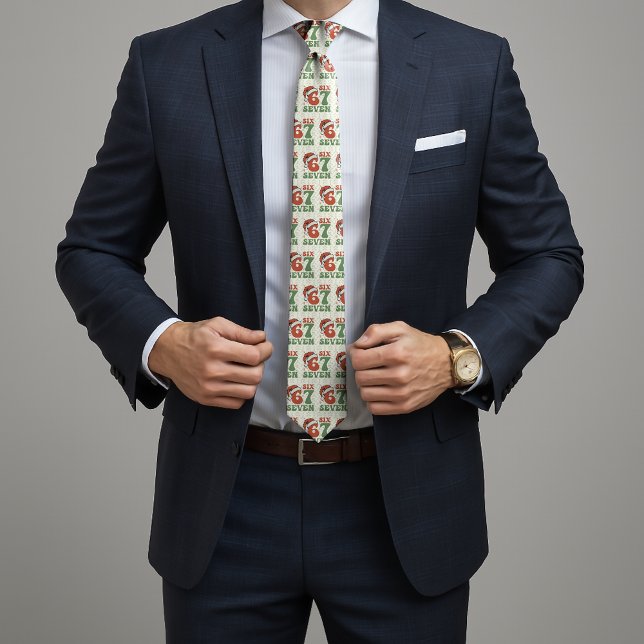 Corbata Seis Siete 67 Gorro de Santa Divertido Navidad Xma (Subido por el creador)