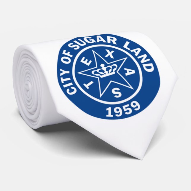 Corbata Sello de tierras azucareras (Texas) (Enrollado)