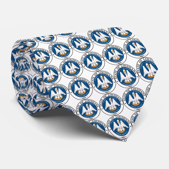 Corbata Sello del estado de Luisiana (Enrollado)