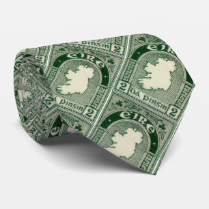 Corbata Sello postal vintage de Irlanda, 1922