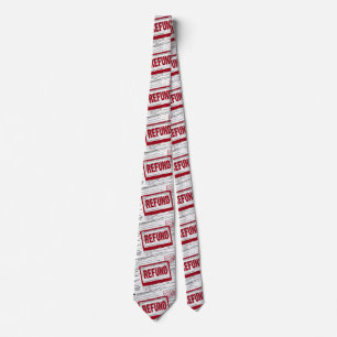 Corbata Sello rojo de devolución de impuestos
