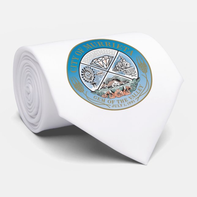 Corbata Sello urbano de Murrieta (California) (Enrollado)