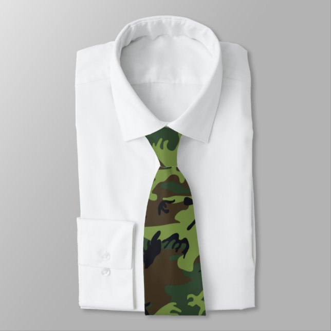 Corbata Selva Camo verde (Atado)