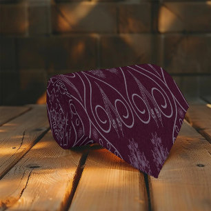 Corbata Semillas fibrosas de pulpo textil con estampado