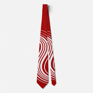 Corbata Sencilla remodelación en rojo y blanco