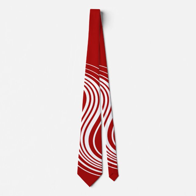 Corbata Sencilla remodelación en rojo y blanco (Anverso)